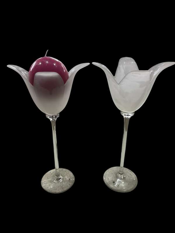 Candle holders glass