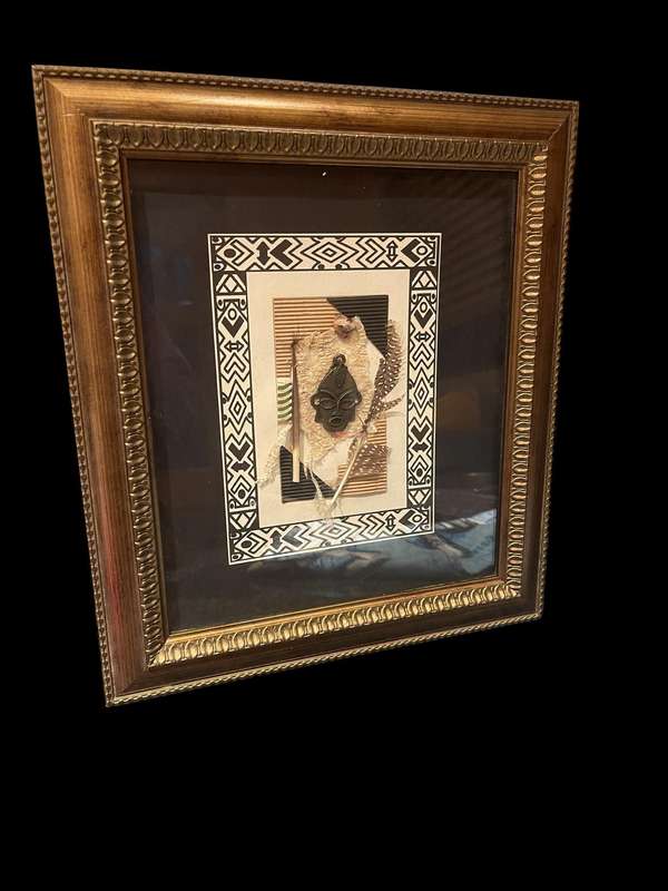 Frame/wall hanging African art each