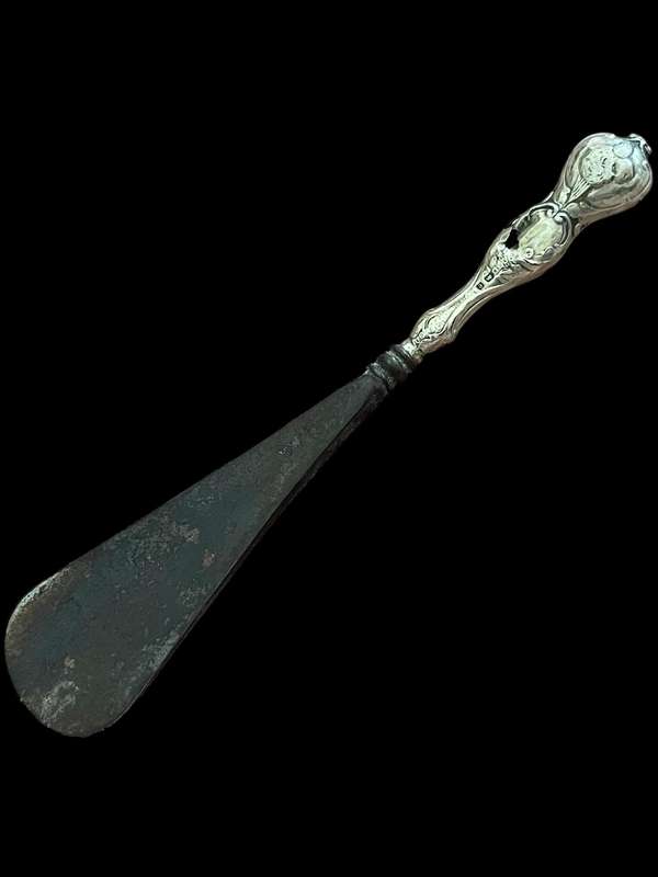 Boot hook Sterling silver handle