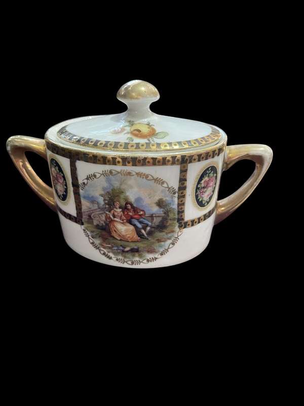 Sugar basin lidded Bavarian