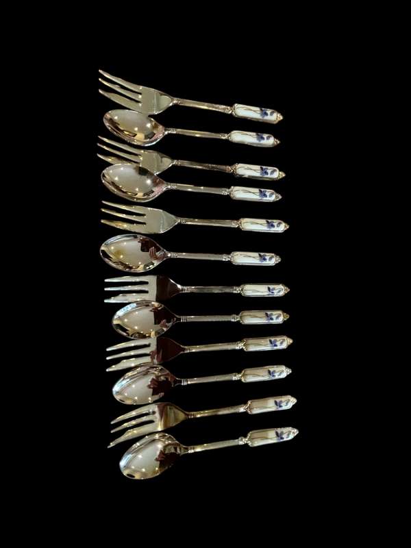Cake forks teaspoons Eetrite boxed