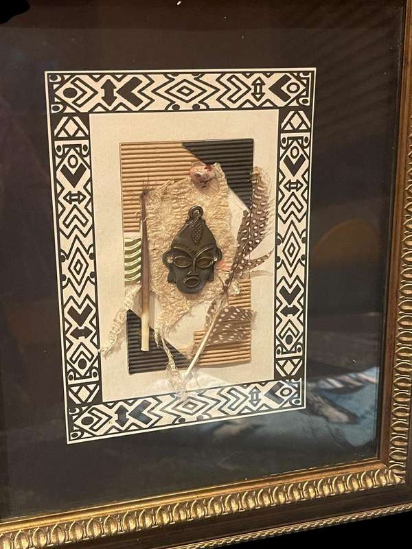 Frame/wall hanging African art each