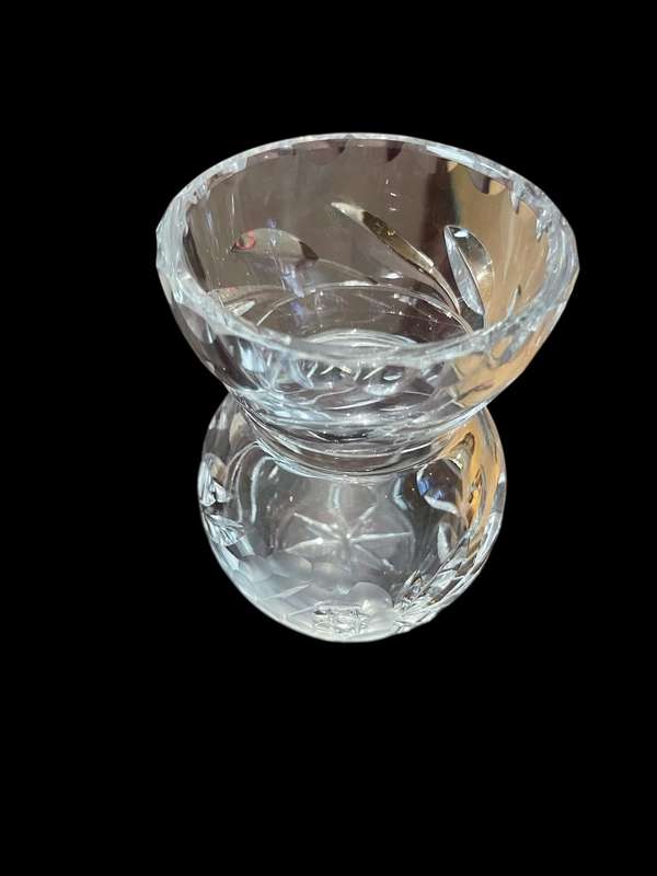Vase rose cut crystal each