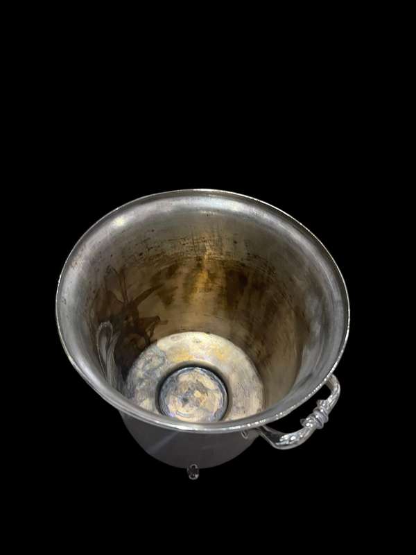 Ice bucket lidded silver plated