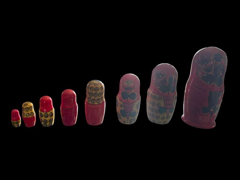 Ornament Matryoshka dolls set large