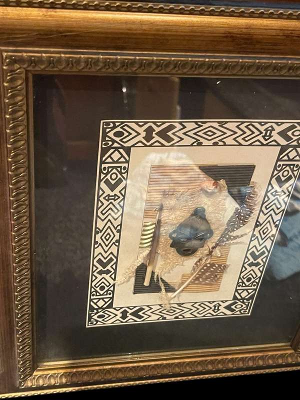 Frame/wall hanging African art each