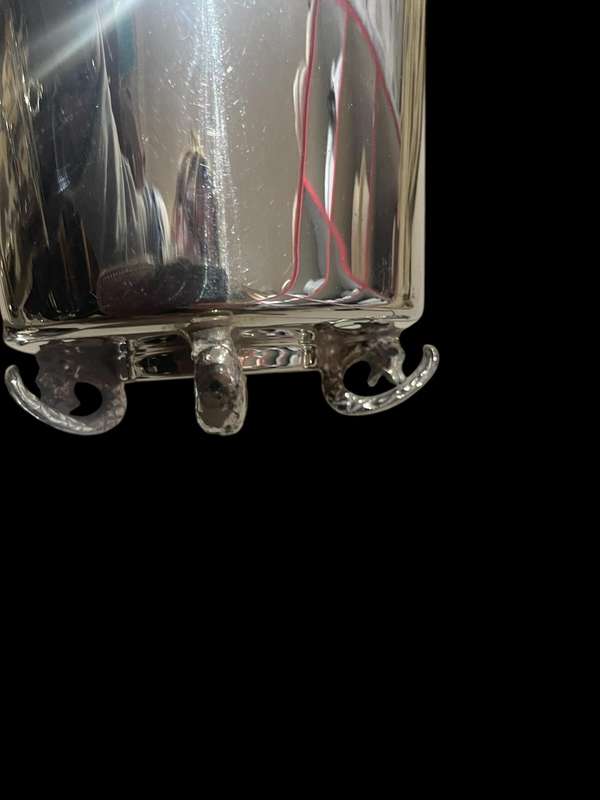 Ice bucket lidded silver plated