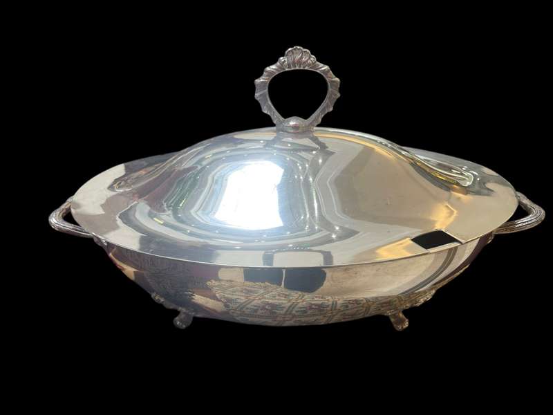 Serving dish silver plated extra large