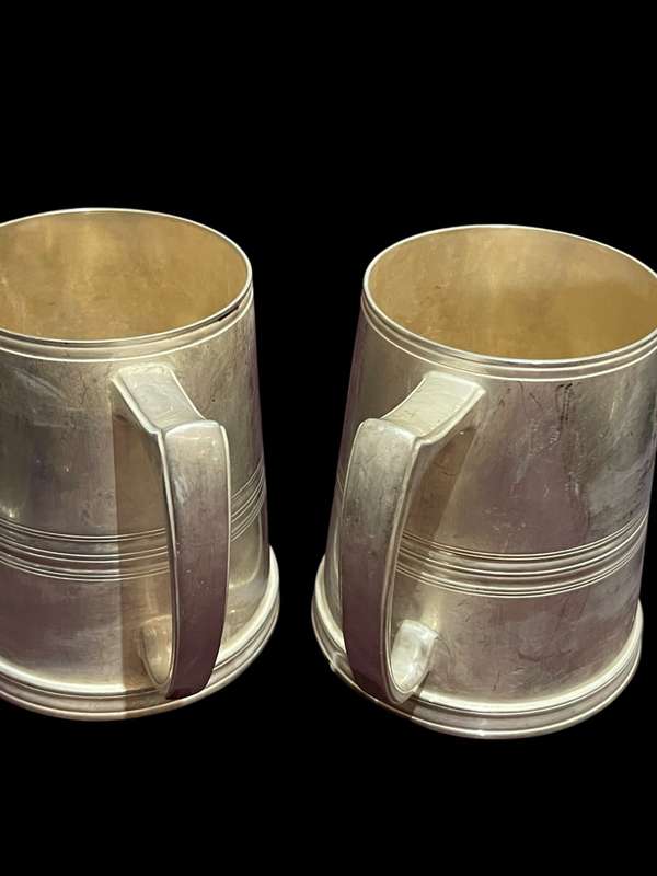 Tankards silver plated each(NR11)