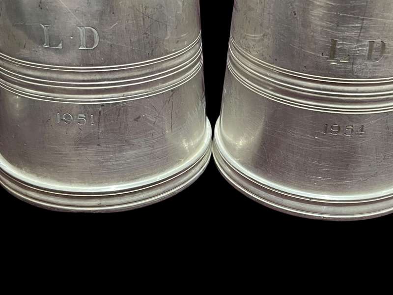 Tankards silver plated each(NR11)
