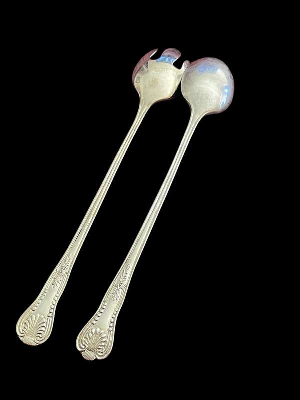 Salad servers set Kings pattern(NR24)