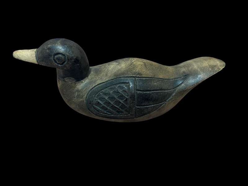 Ornament duck wood