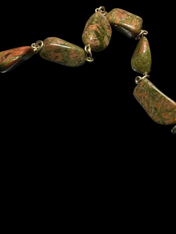 Necklace semi precious stone vintage