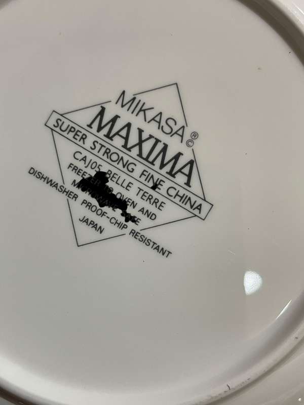 Plates starter/side Mikasa x6