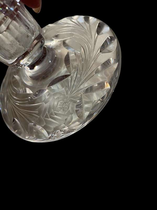 Candle holders crystal set