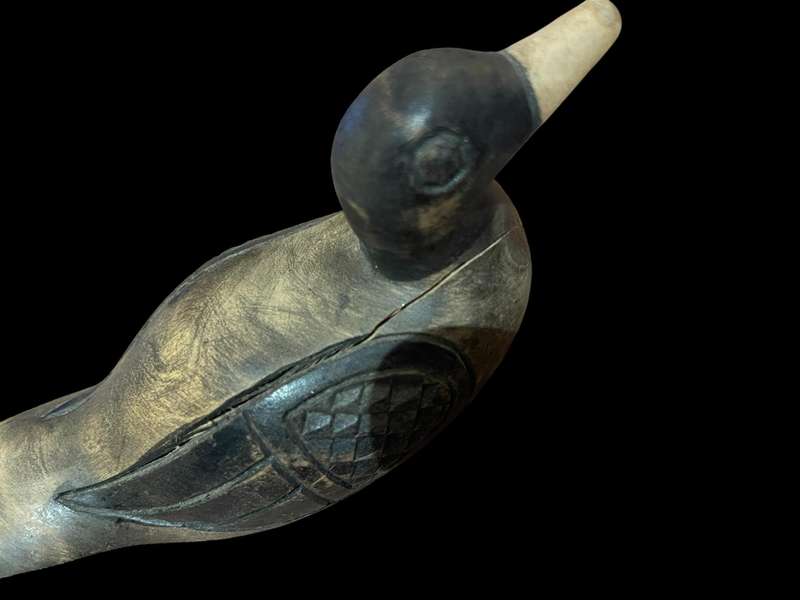 Ornament duck wood