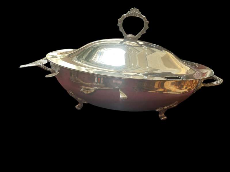 Serving dish silver plated extra large