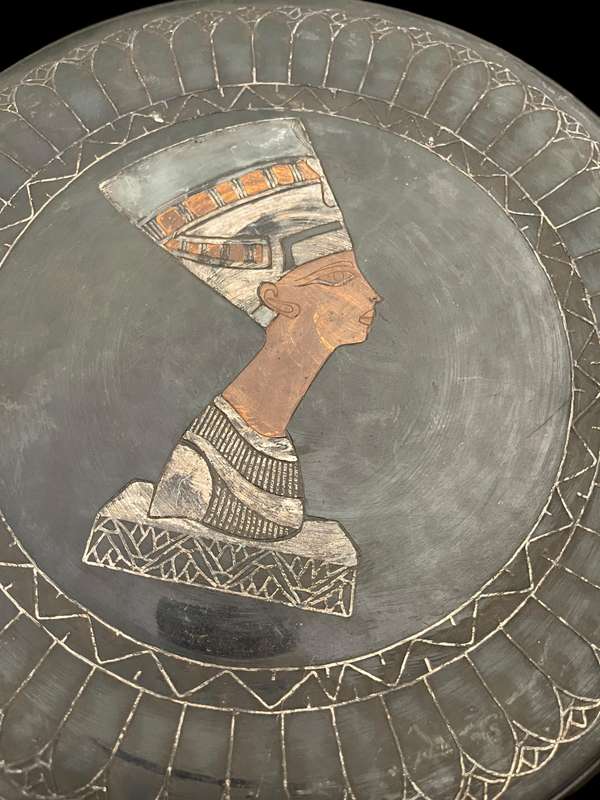 Plate copper  Egyptian display