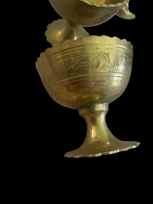 Goblets brass x6