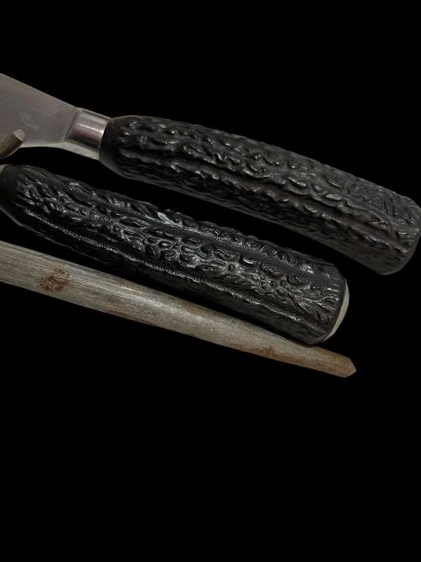 Carving set horn/bone handled