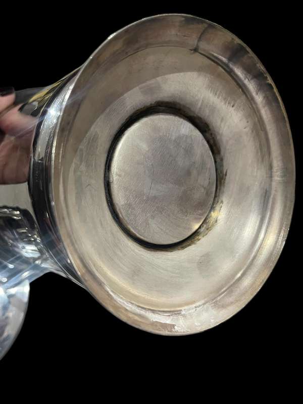 Ice bucket lidded silver plated