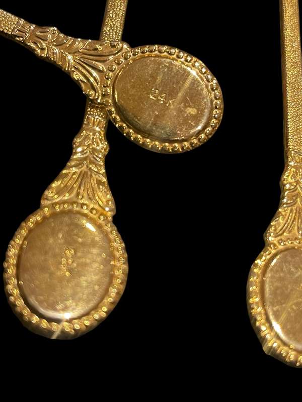 Cake forks gold plated(NR22)