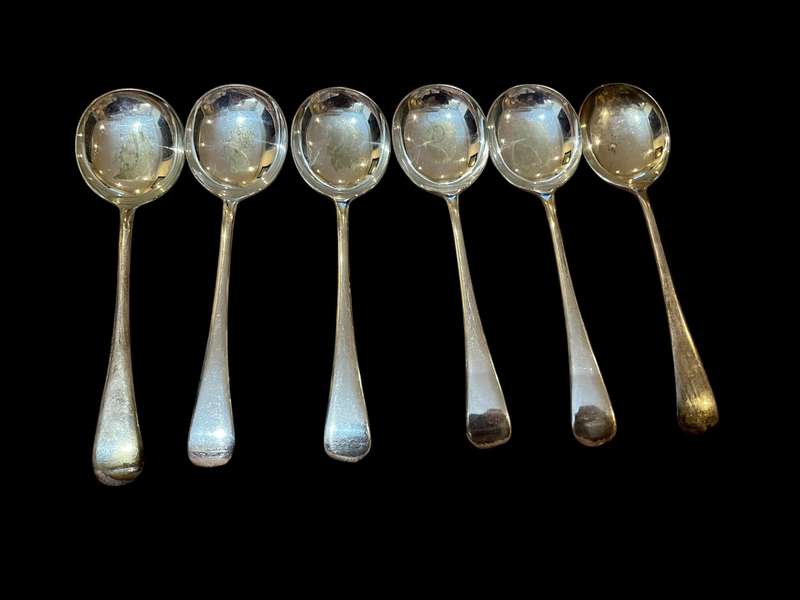 Soup spoons x6(NR12)