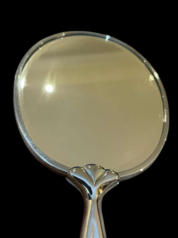 Brush mirror dresser set