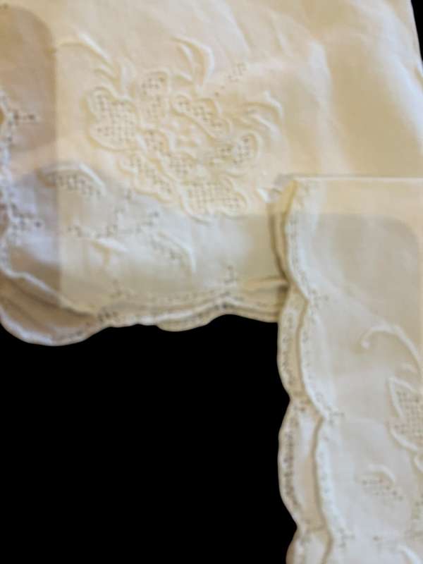 Napkins embroidered x2(NR14)