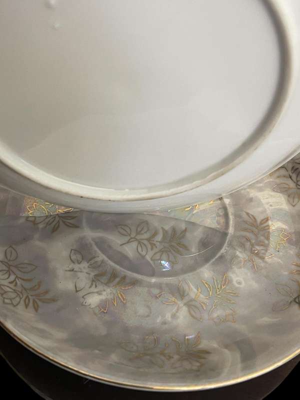 Saucer lustreware each