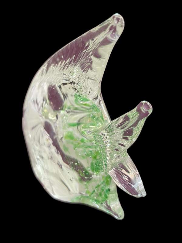 Ornaments/paperweights fish glass each