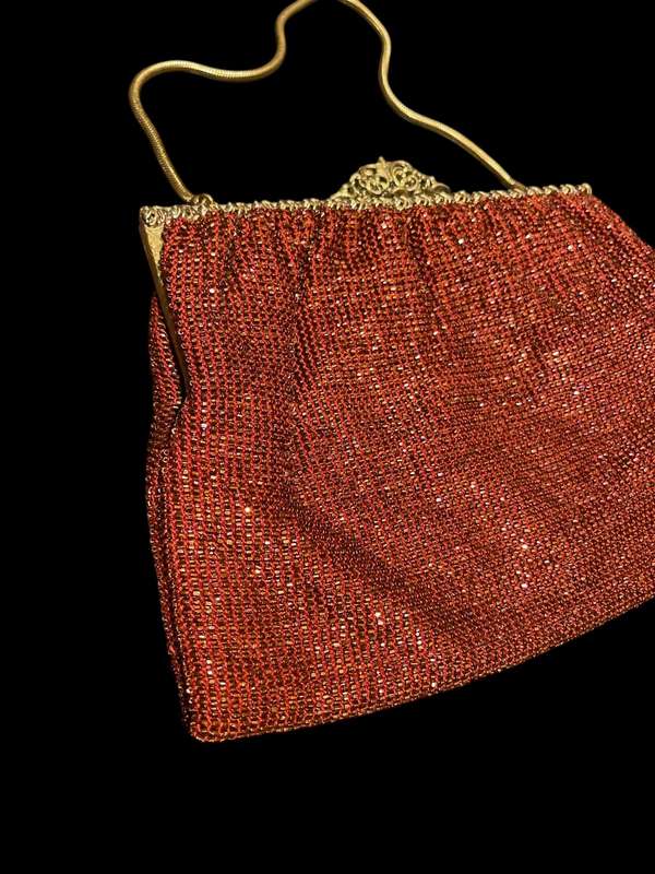 Handbag beaded handmade vintage