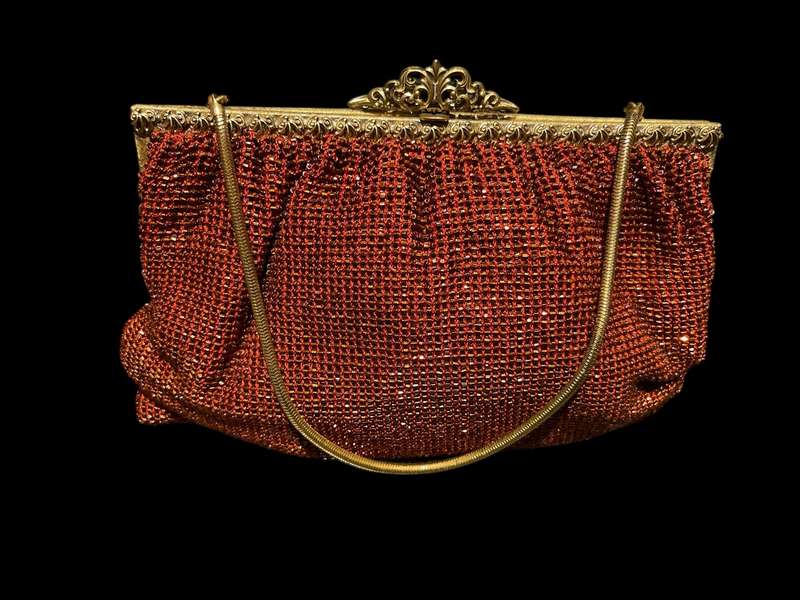 Handbag beaded handmade vintage