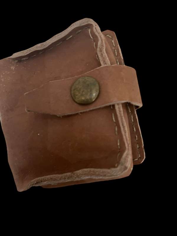 Make up pouch leather