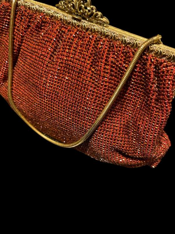Handbag beaded handmade vintage