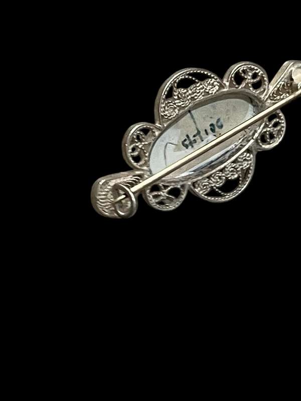 Brooch Delft silver
