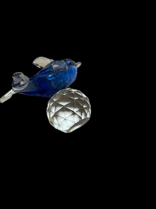 Ornament dolphin crystal/glass