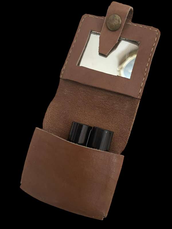 Make up pouch leather