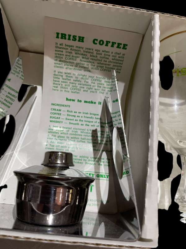 Glasses Irish coffee burner