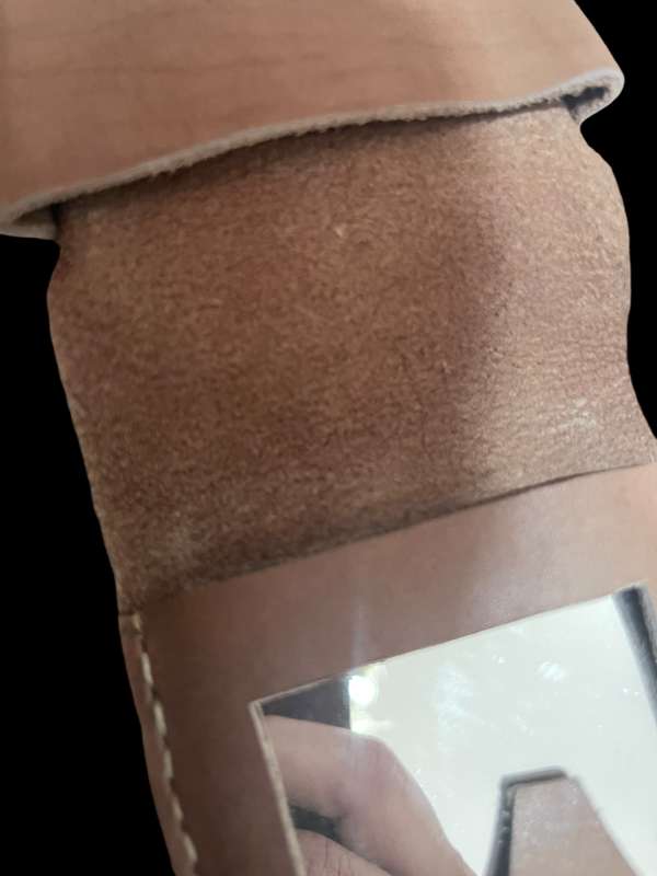 Make up pouch leather