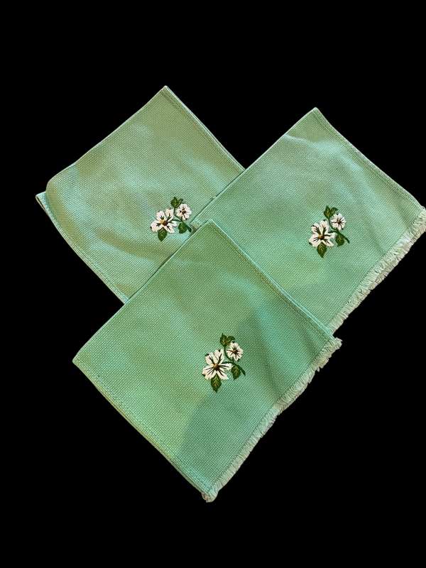 Hand towels/cloths embroidered each