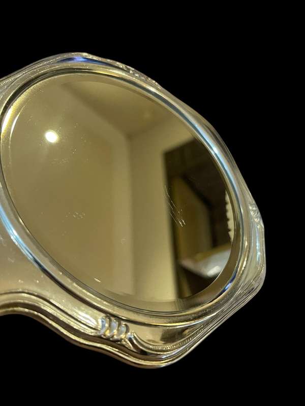 Brush mirror dresser set