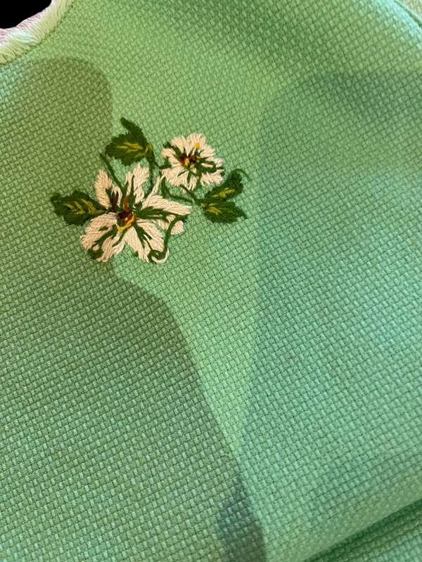 Hand towels/cloths embroidered each