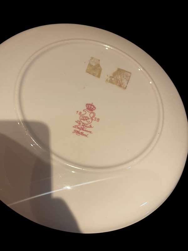 Plate Delft pink large