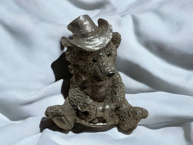 Ornaments teddies metal each