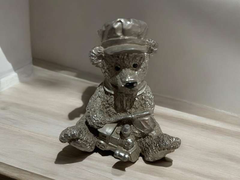 Ornaments teddies metal each