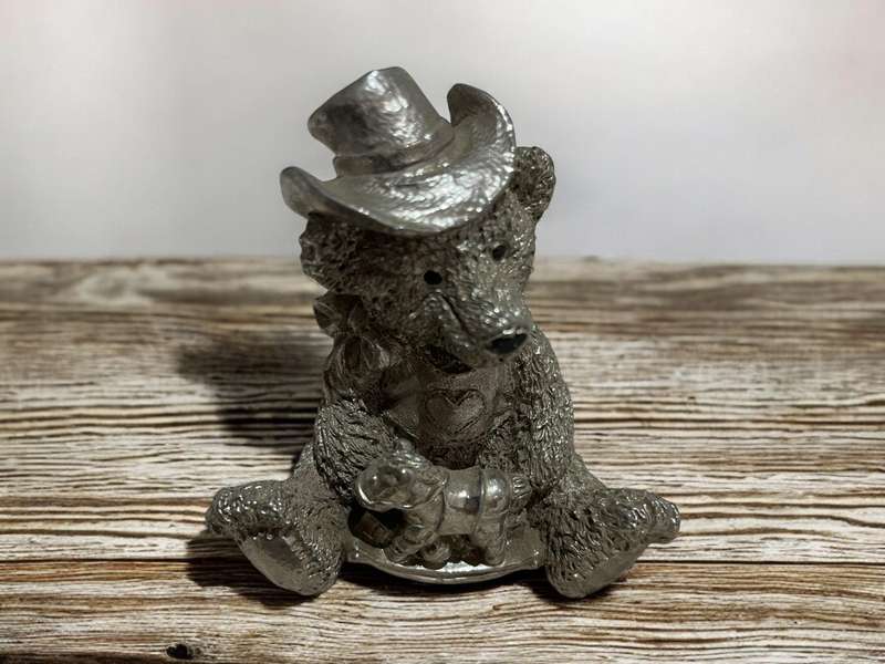 Ornaments teddies metal each
