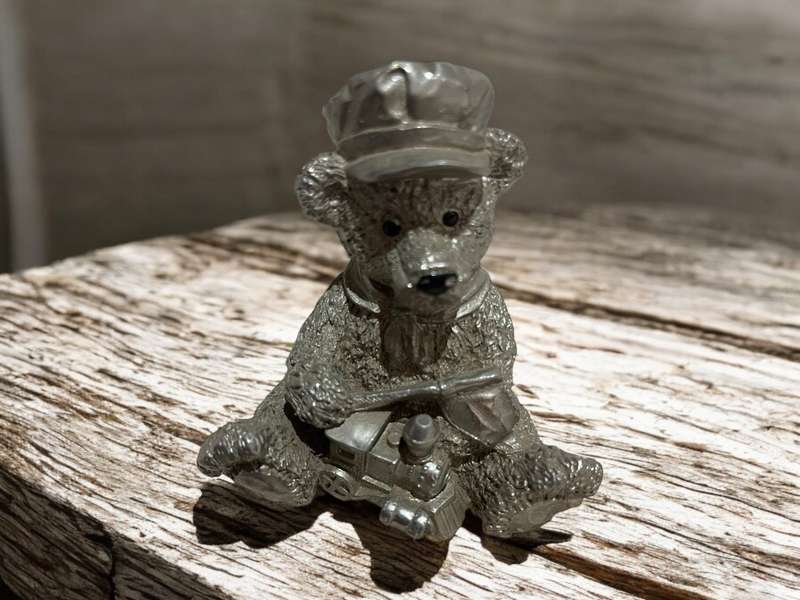 Ornaments teddies metal each