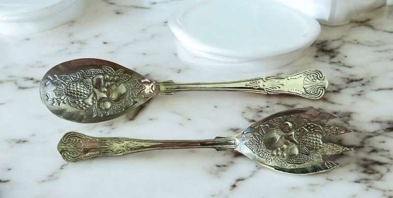 Salad servers Kings pattern(nr18)