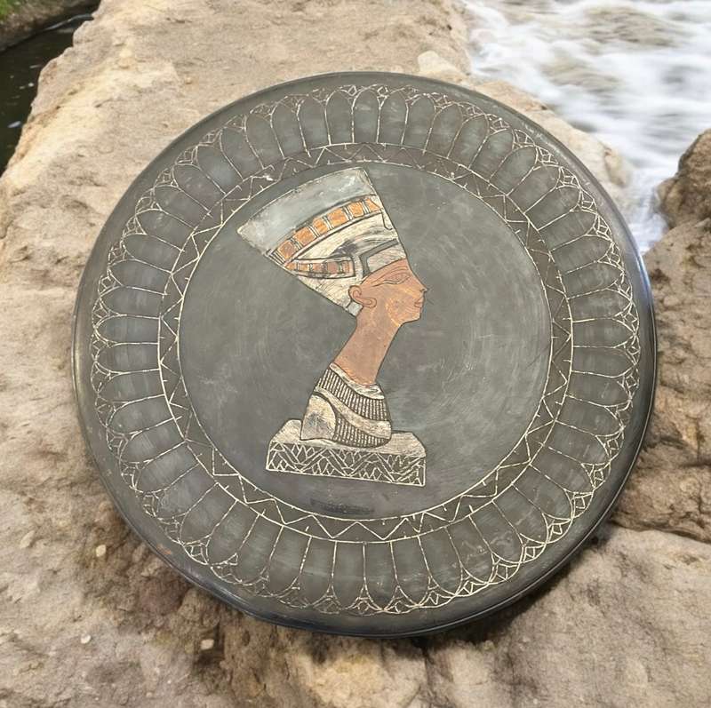 Plate copper  Egyptian display